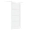 vidaXL Skyved&oslash;r 83 x 202 cm Heltre furu Hvit
