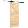 vidaXL Skyved&oslash;r 85 x 210 cm Massiv Furu Tre (Ubehandlet)
