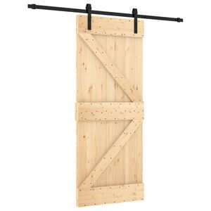 vidaXL Skyved&oslash;r 85 x 210 cm Massiv Furu Tre (Ubehandlet)