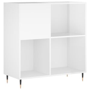 vidaXL Hifi-benk h&oslash;yglans hvit 84,5x38x89 cm konstruert tre