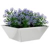vidaXL Hageblomsterpotte 5 pcs s&oslash;lv 40 x 40 x 15 cm Galvanisert St&aring;l