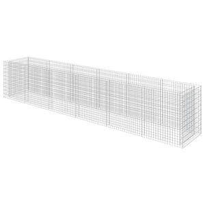 vidaXL Gabion h&oslash;ybed galvanisert st&aring;l 540x90x100 cm
