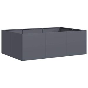 vidaXL Plantekasse antrasitt 120x80x40 cm st&aring;l