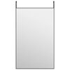 vidaXL D&oslash;rspeil svart 50x80 cm glass og aluminium