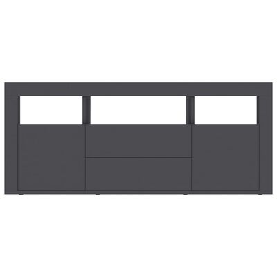vidaXL TV-benk grå 120x30x50 cm sponplate