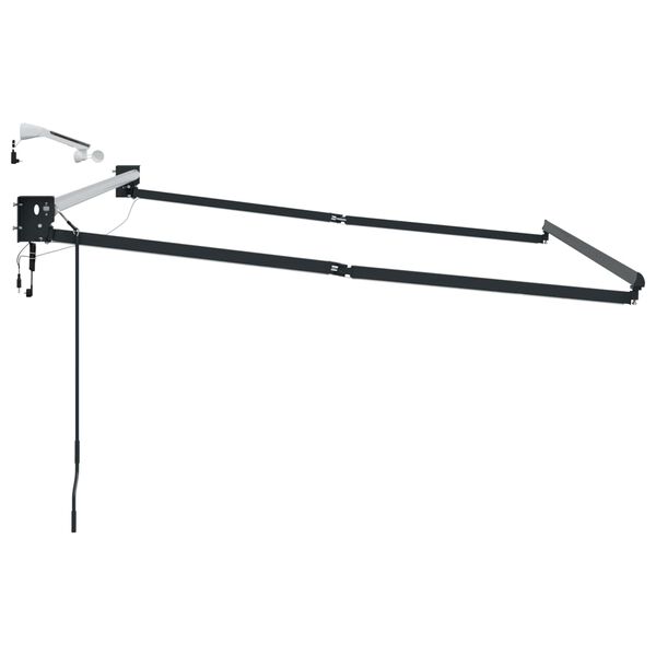 vidaXL Elektrisk uttrekkbar markiseramme Antrasitt 3,5 x 2 m Aluminium