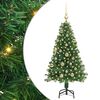 vidaXL Kunstig juletre med 150 LED grønn 120 cm PVC og Stål og Plast