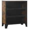 vidaXL Oppbevaringsskap rustikk brun 72x36x82 cm metall og MDF