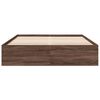 vidaXL Sengeramme brun eik 160x200 cm konstruert tre