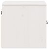 vidaXL Veggskap hvit 31,5x30x30 cm heltre furu