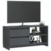 vidaXL TV-benk 80x31x39 cm heltre furu grå