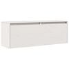 vidaXL Veggskap hvit 100x30x35 cm heltre furu