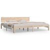 vidaXL Sengeramme heltre furu 200x200 cm