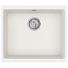 vidaXL Vask Hvit 530 x 460 mm 80% kvarts og 20% harpiks