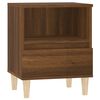 vidaXL Nattbord brun eik 40x35x50 cm