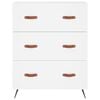 vidaXL Highboard hvit 69,5x34x180 cm konstruert tre