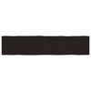 vidaXL Bordplate m&oslash;rkebrun 180x40x(2-4)cm behandlet heltre naturlig