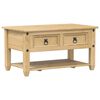 vidaXL Salongbord med skuffer Corona 85x50x45 cm heltre furu