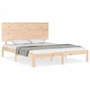 vidaXL Sengeramme med hodegavl King Size heltre