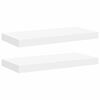 vidaXL Flytende vegghyller 2 stk hvit 50x23,5x3,8 cm MDF