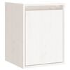 vidaXL Veggskap hvit 30x30x40 cm heltre furu