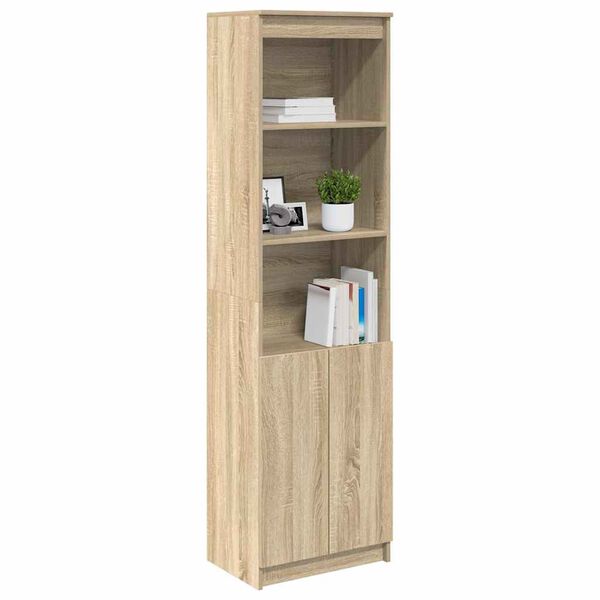 vidaXL Highboard sonoma eik 50x35x180 cm konstruert tre
