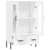 vidaXL Highboard hvit 69,5x31x115 cm konstruert tre