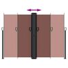 vidaXL Uttrekkbar sidemarkise 180x600 cm brun