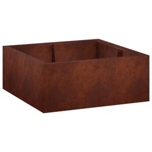vidaXL St&oslash;ttemur 4 stk. 100 x 100 x 40 cm Cortenst&aring;l Rusten