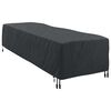 vidaXL Loungerdeksel Ensfarget Svart 74 x 210 x 40 cm stoff