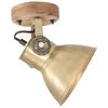 vidaXL Industrielle vegg-/taklamper 2 stk messing 20x25 cm E27