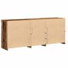 vidaXL LED sideboard Gammelt tre 162 x 37 x 67 cm Konstruert tre
