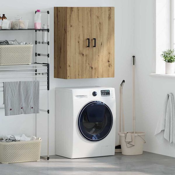 vidaXL Veggskap Artisan Eik 69,5 x 34 x 90 cm Konstruert tre