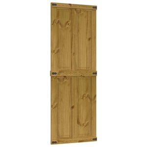 vidaXL L&aring;ved&oslash;r Corona HonningBrun 70 x 210 cm Heltre furu