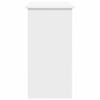 vidaXL Skrivebord hvit 80x40x75 cm sponplate