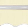vidaXL Foldbar markise manuell 600 cm kremhvit