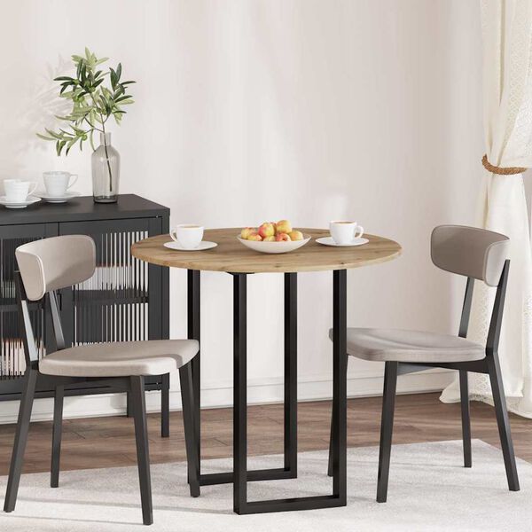 vidaXL Bordplate artisan eik 80 x 80 x 1,5 cm Konstruert tre