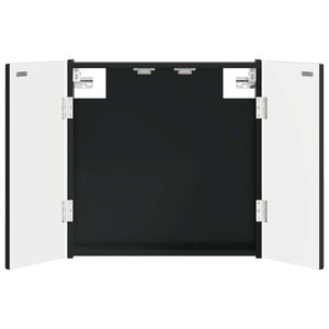 vidaXL Dartbrettskap ARNHEM Svart 52,5 x 10,5 x 53,5 cm Konstruert tre