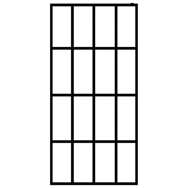 vidaXL Dusjskjerm klart herdet glass 118x190 cm