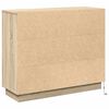 vidaXL LED sideboard Sonoma eik 90 x 32 x 75 cm Konstruert tre