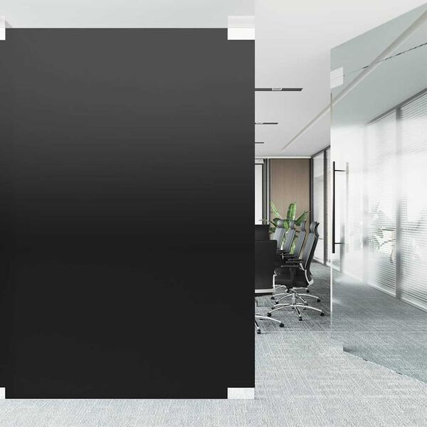 vidaXL Statisk Vindusfilm Svart 60 x 1000 cm PVC