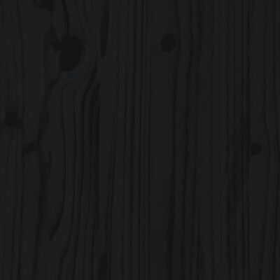 vidaXL Utendørs midtsofaer 2 stk svart heltre furu