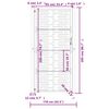 vidaXL Hageport antrasitt 100x200 cm stål firkantet design