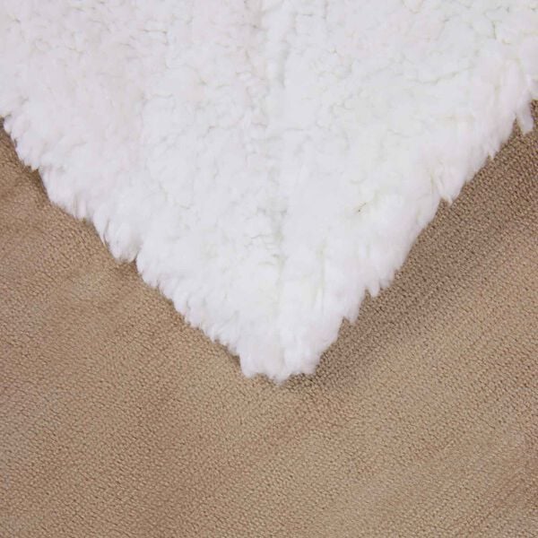 vidaXL Kastteppe Kamel 130 x 150 cm Fleece