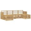 vidaXL Utend&oslash;rs sofa-sett 6 pcs Hvit 249 x 122,5 x 73 cm