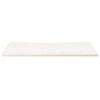 vidaXL Skrivebord hvit 100x50x2,5 cm heltre furu