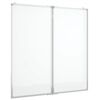 vidaXL Magnetisk tavle sammenleggbar 100x100x1,7 cm aluminium