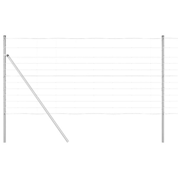 vidaXL Gjerdep&aring;le Galvanisert 25 x 1,2 m St&aring;l