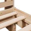 vidaXL Seng med bokhylle uten madrass 90x200 cm heltre furu