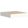 vidaXL Flytende vegghyller 2 stk eik og hvit 23x23,5x3,8 cm MDF